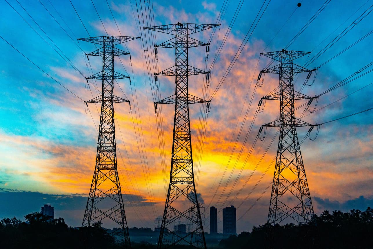 Electricity transmission towers